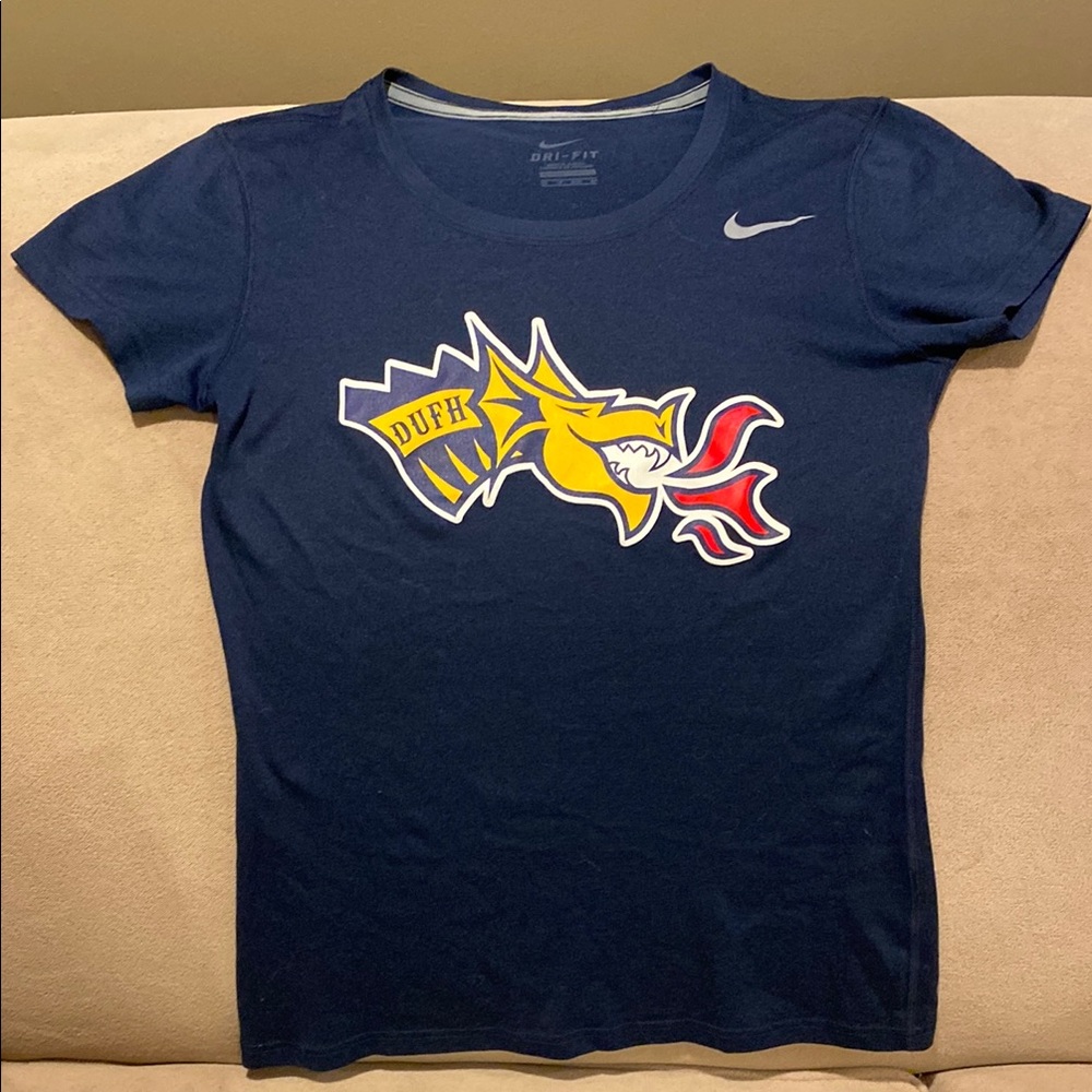 Nike Navy Tee with Dragon Graphic Drexel University size xs